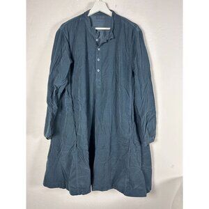 CP Shades Women Jasmine Tunic Dress Large Long Sleeve Blue 703-76 Lagenlook NWOT
